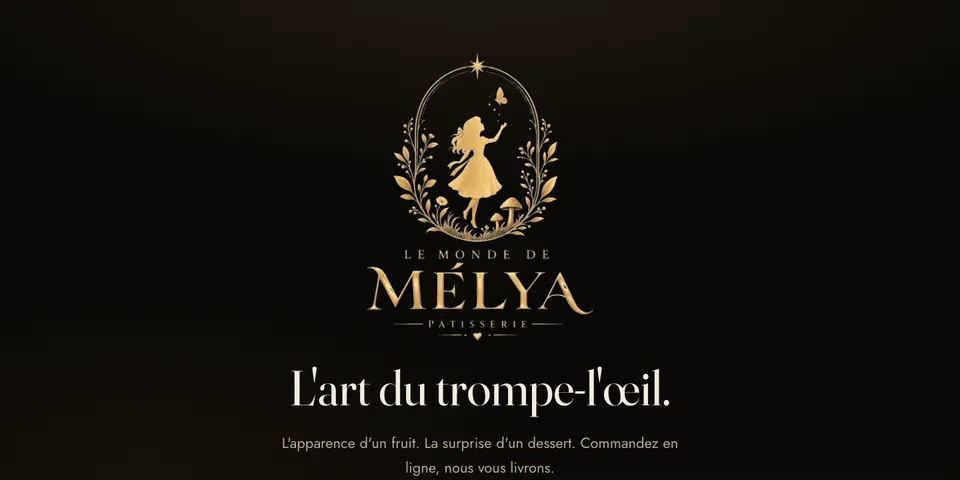 Page d'accueil du site Le Monde de Mélya réalisé par Kodex Production